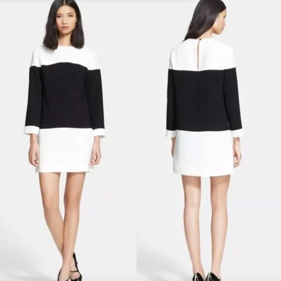 kate spade Dresses & Skirts - Kate Spade Delray White and Black Colorblock Dress Sz 8